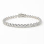 White Gold Bubble Tennis Bracelet