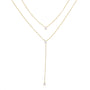 Double Tear Necklace