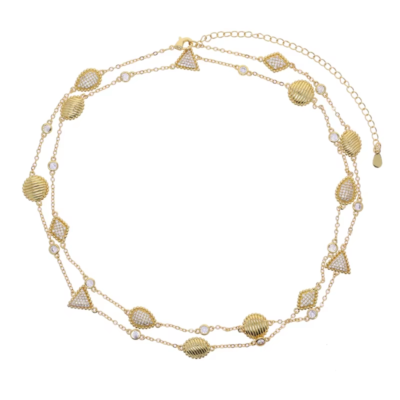Layered Shapes Necklace