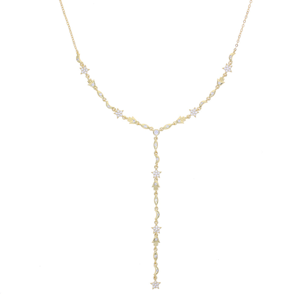Mini Charms dropdown necklace