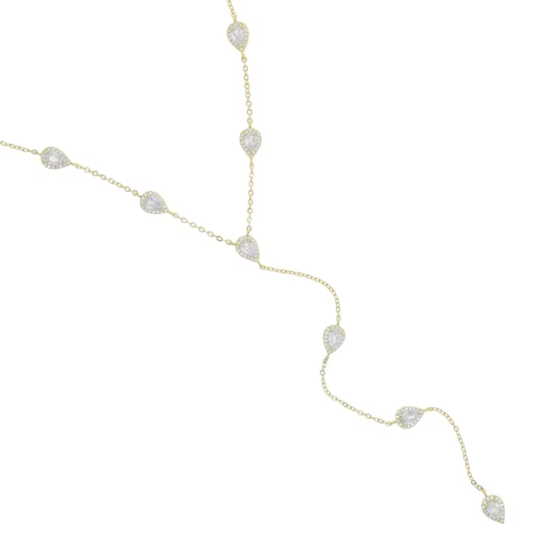 Pear Drop Down Necklace