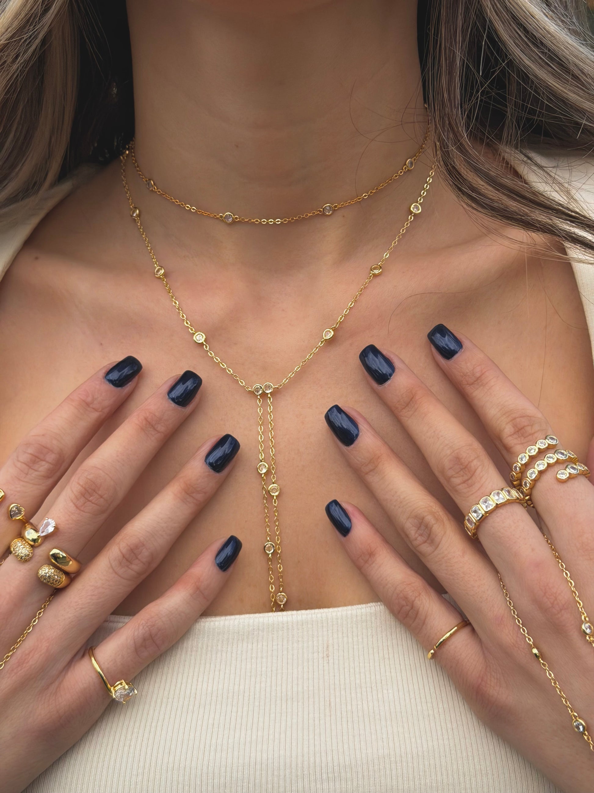 Bubble Dropdown Necklace