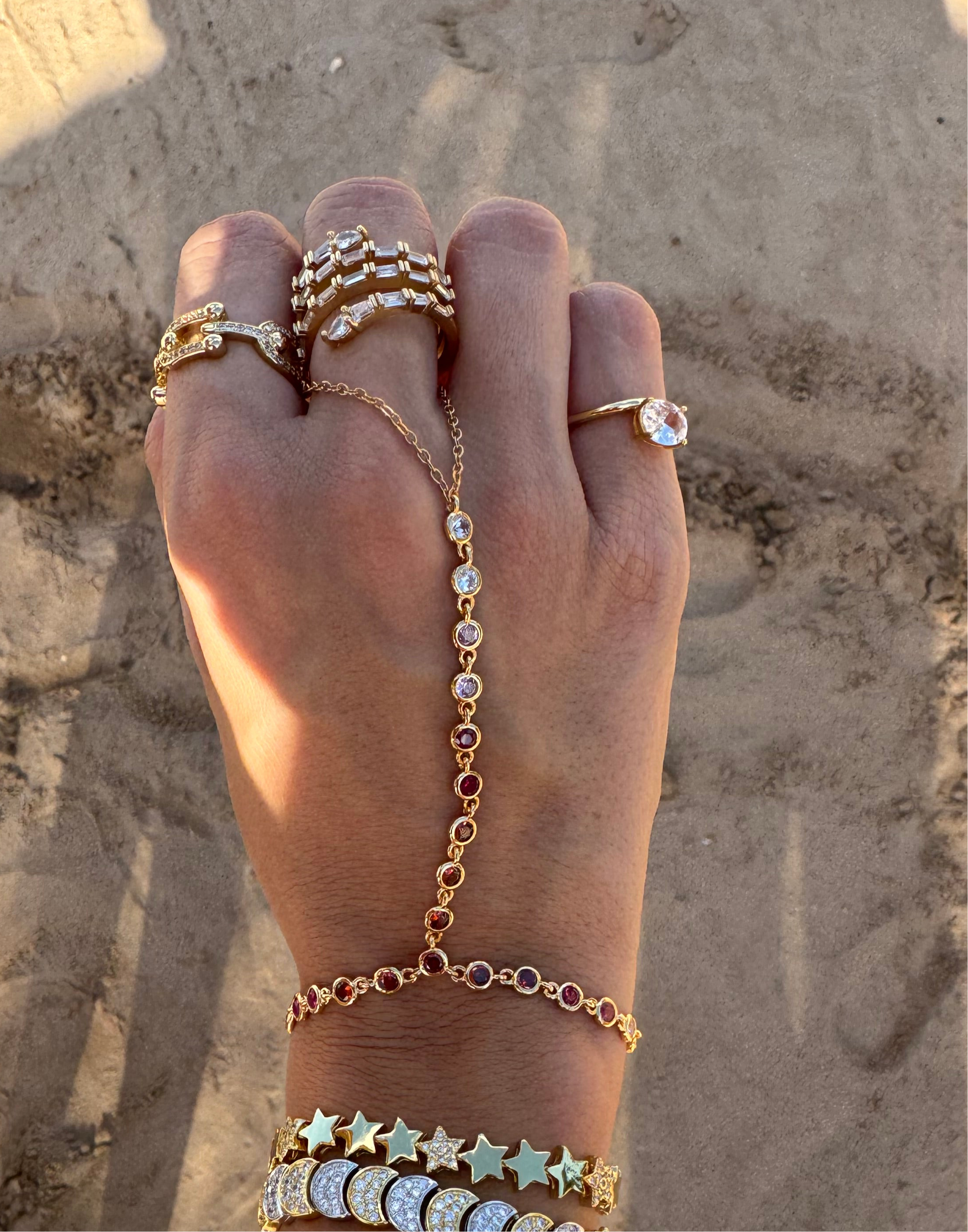 Ombré Hand Chain