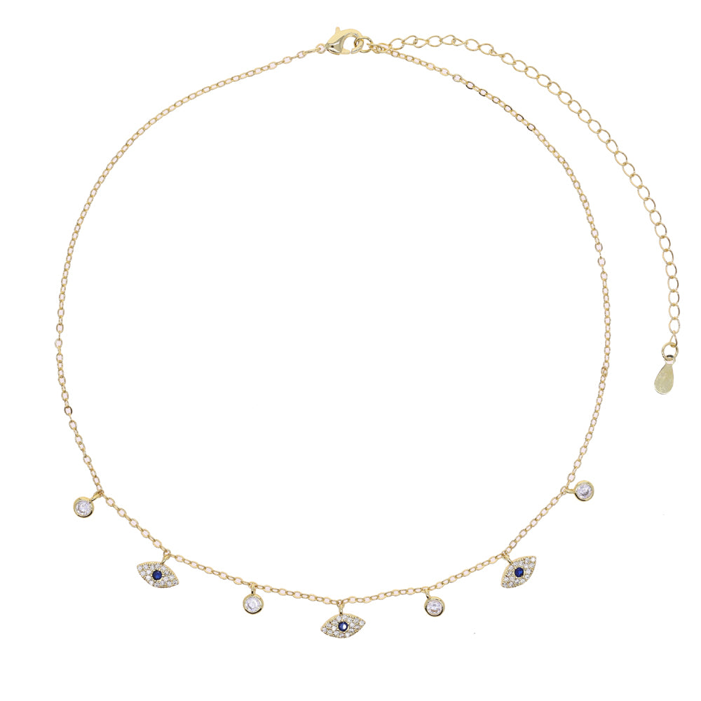 Evil Eye Drop Necklace