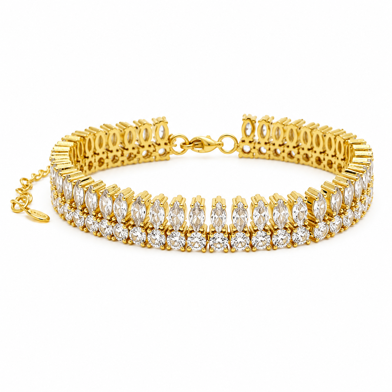 Doubled Tennis Bracelet