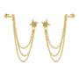 Starburst Chain & Cuff Earrings