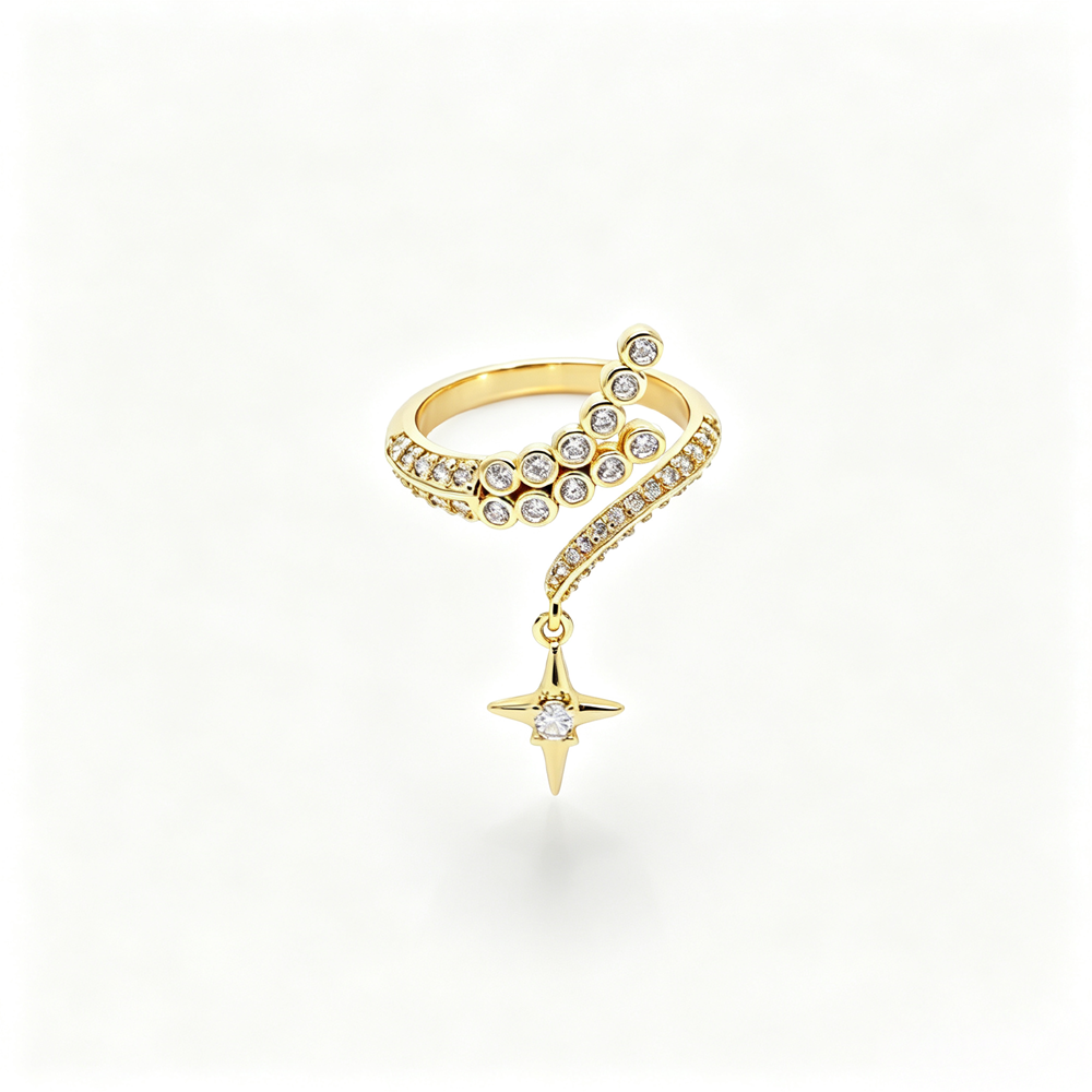 Sparkle Drop Ring