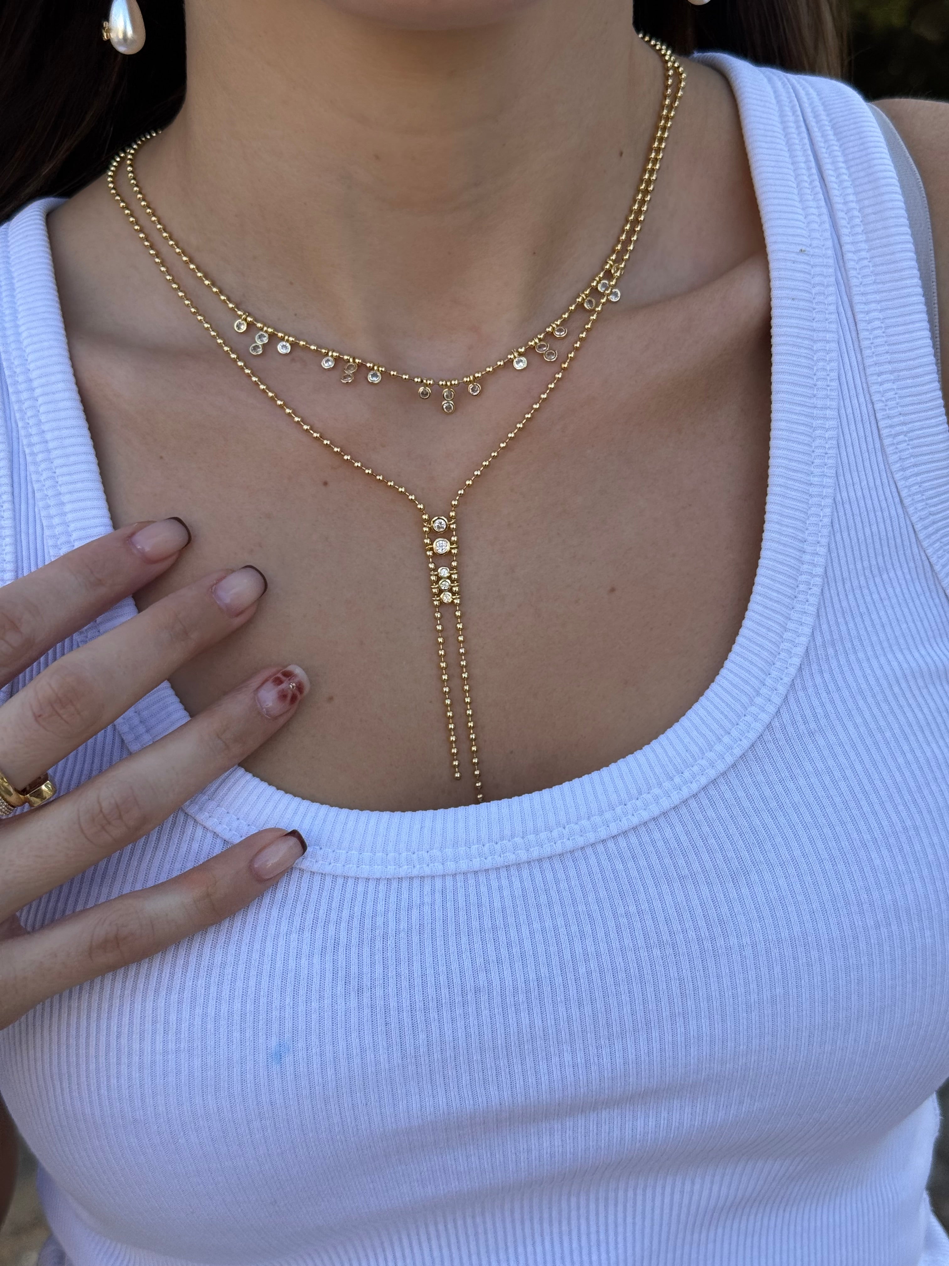 Beads Dropdown Necklace