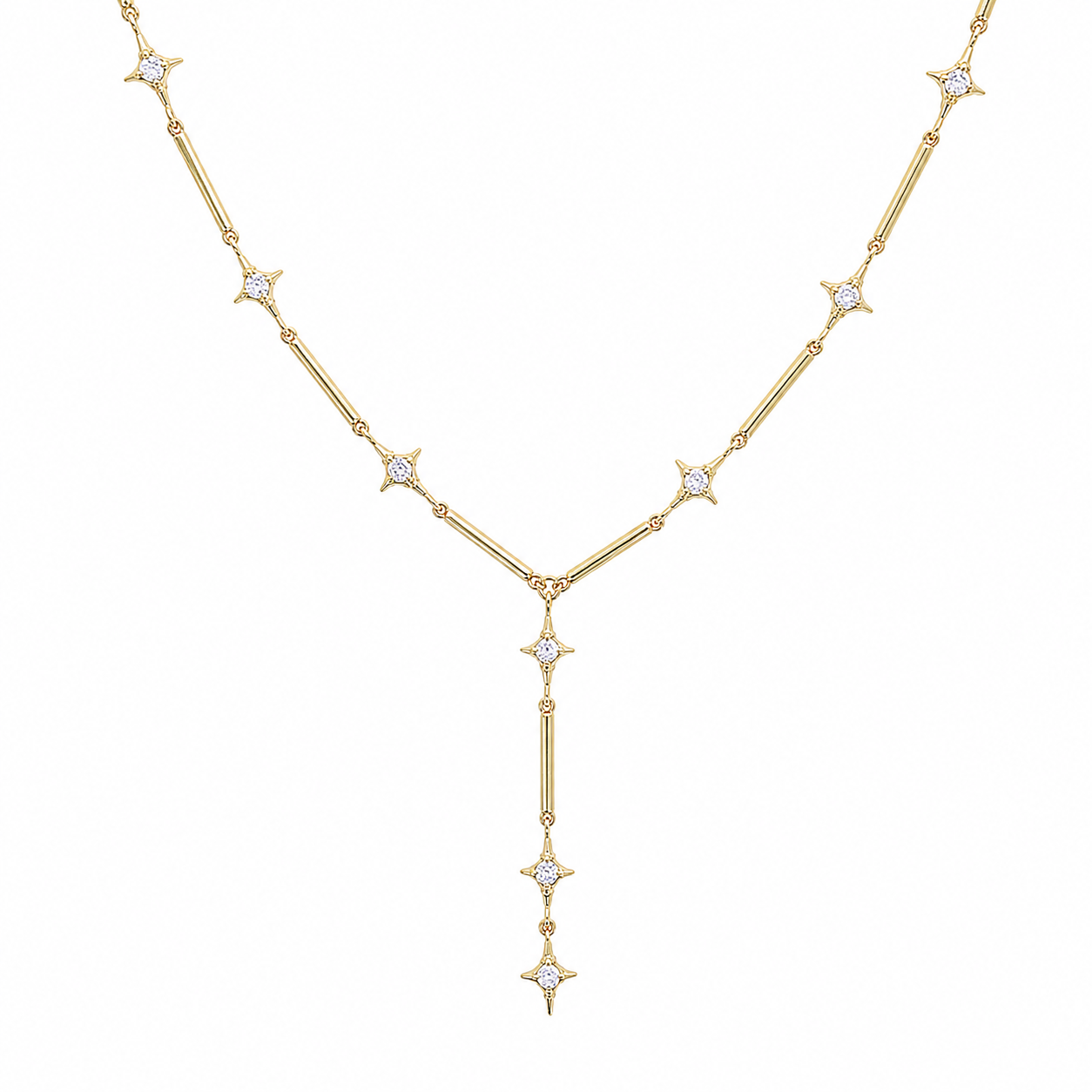 Sparkle Bar Dropdown Necklace