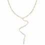 Clear Crystal Dropdown Necklace