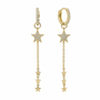 Star Hoop Earrings