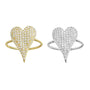 Iced Heart Ring