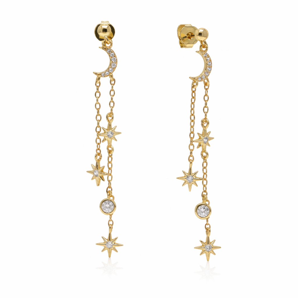 Moon Drop Earrings