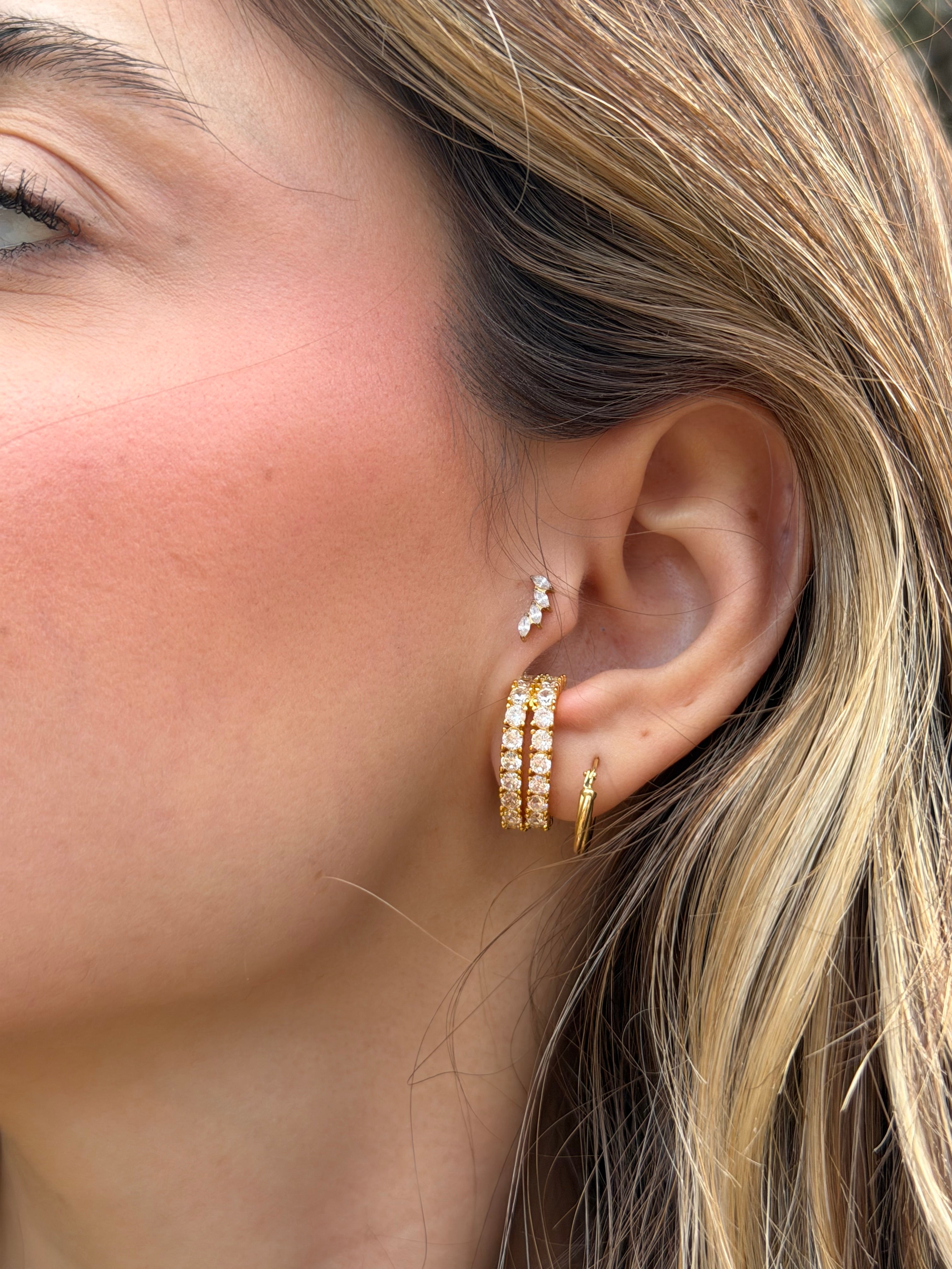 Double Line Earrings