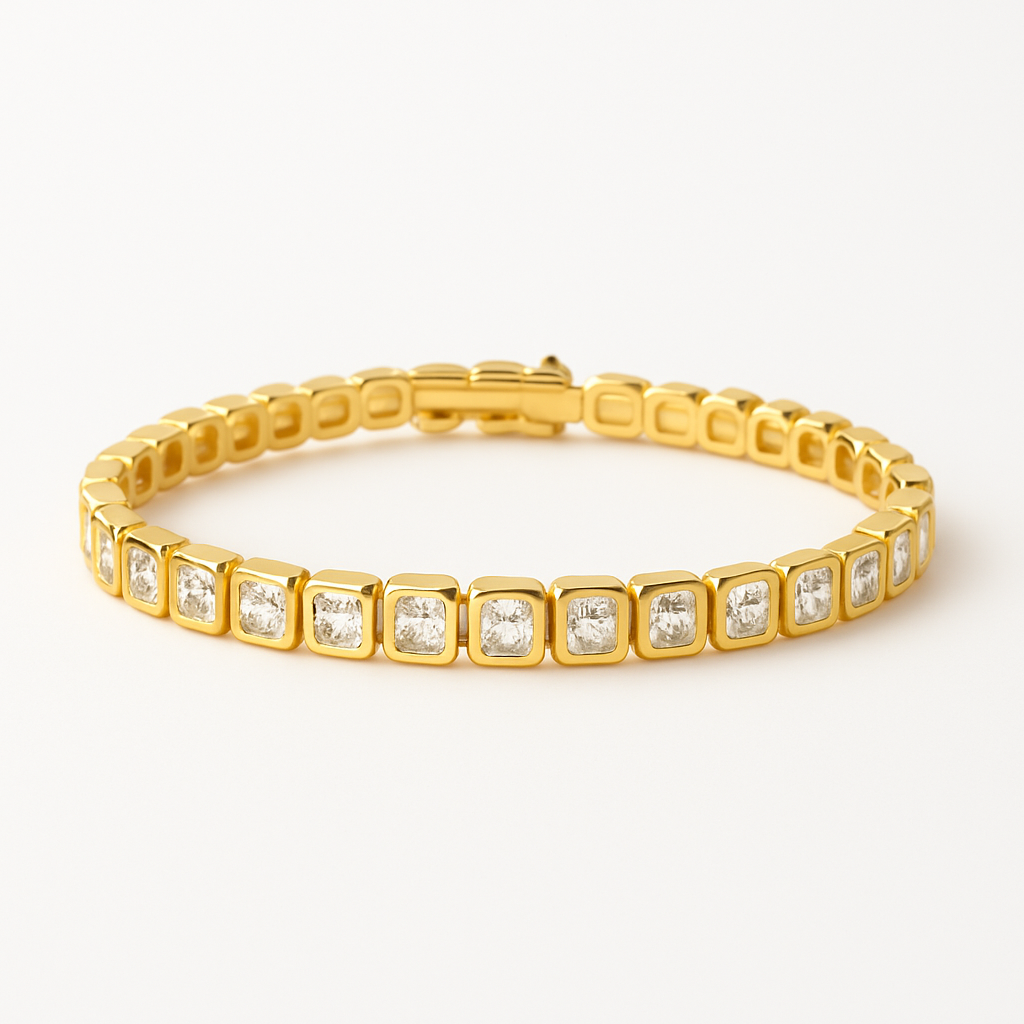 Square Tennis Bracelet