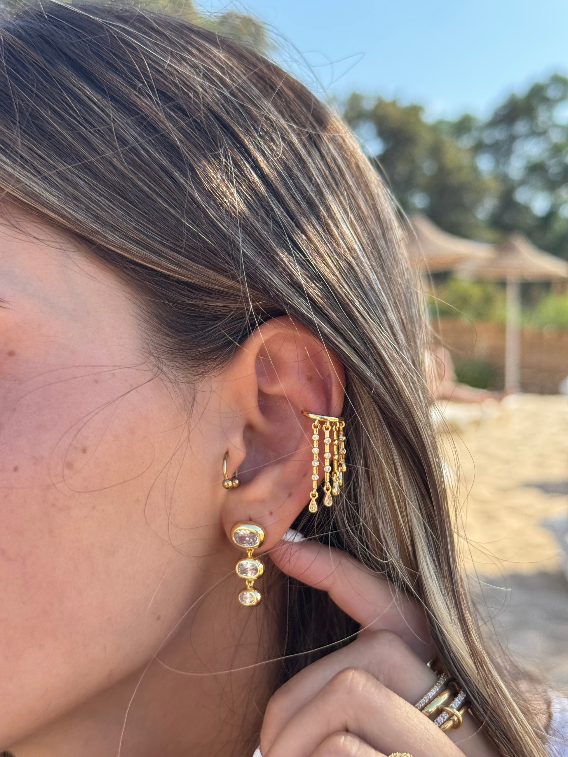 Dangle Drop Ear Cuff