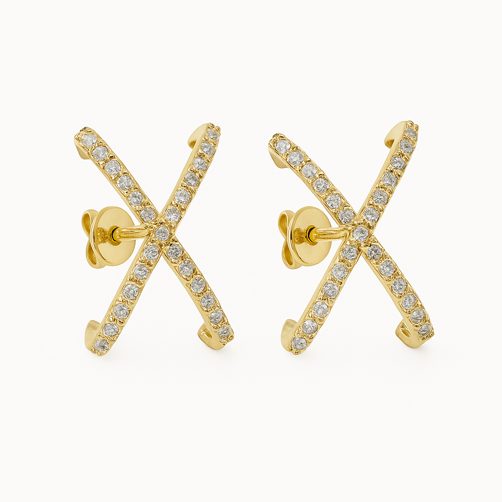 Crossed Earrings