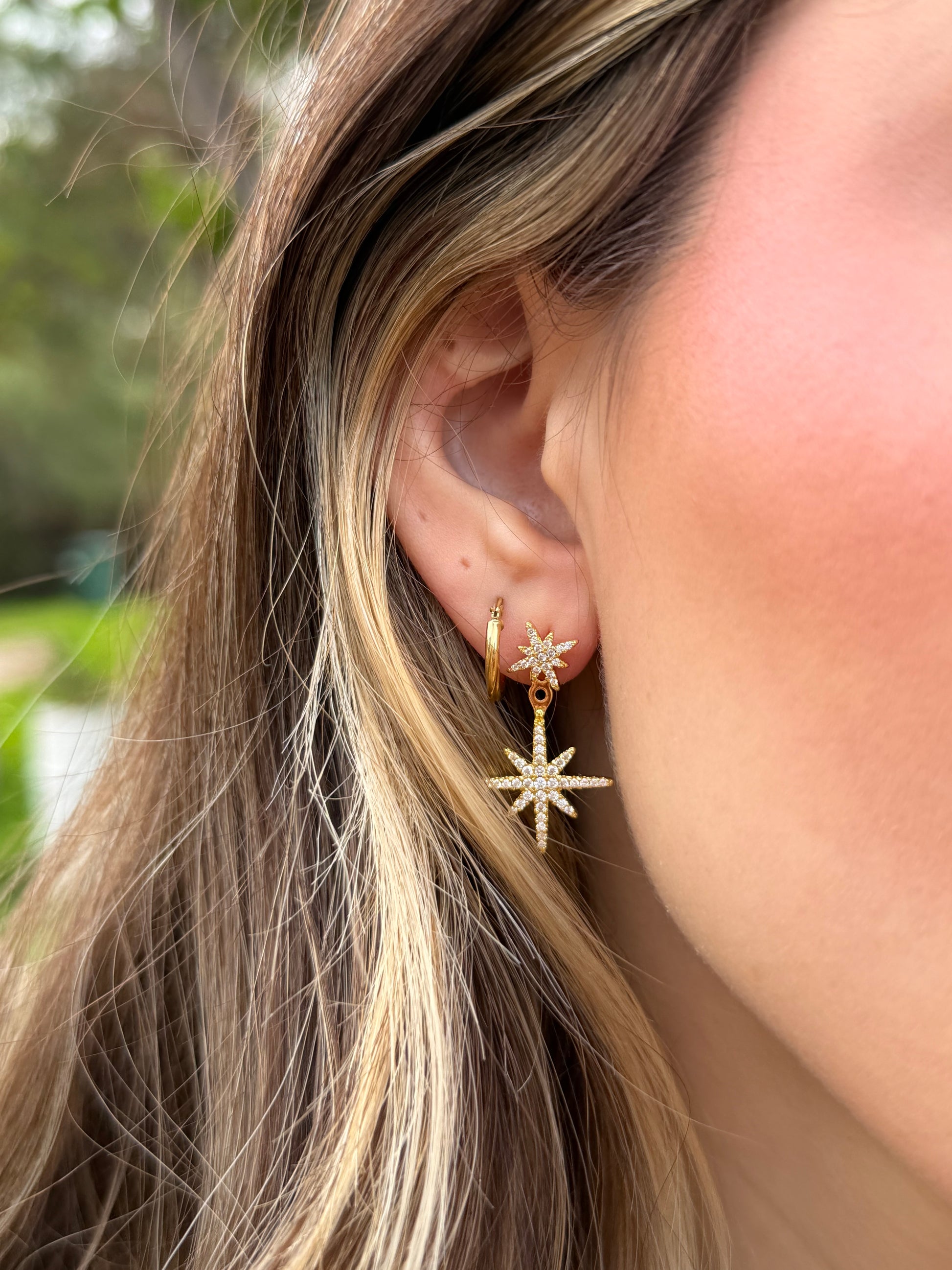 Starburst Ear Jacket & Stud