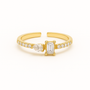 Tear Emerald Pinky Ring