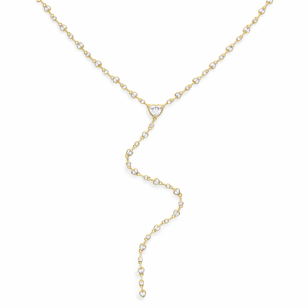 Mixed Heart Dropdown Necklace