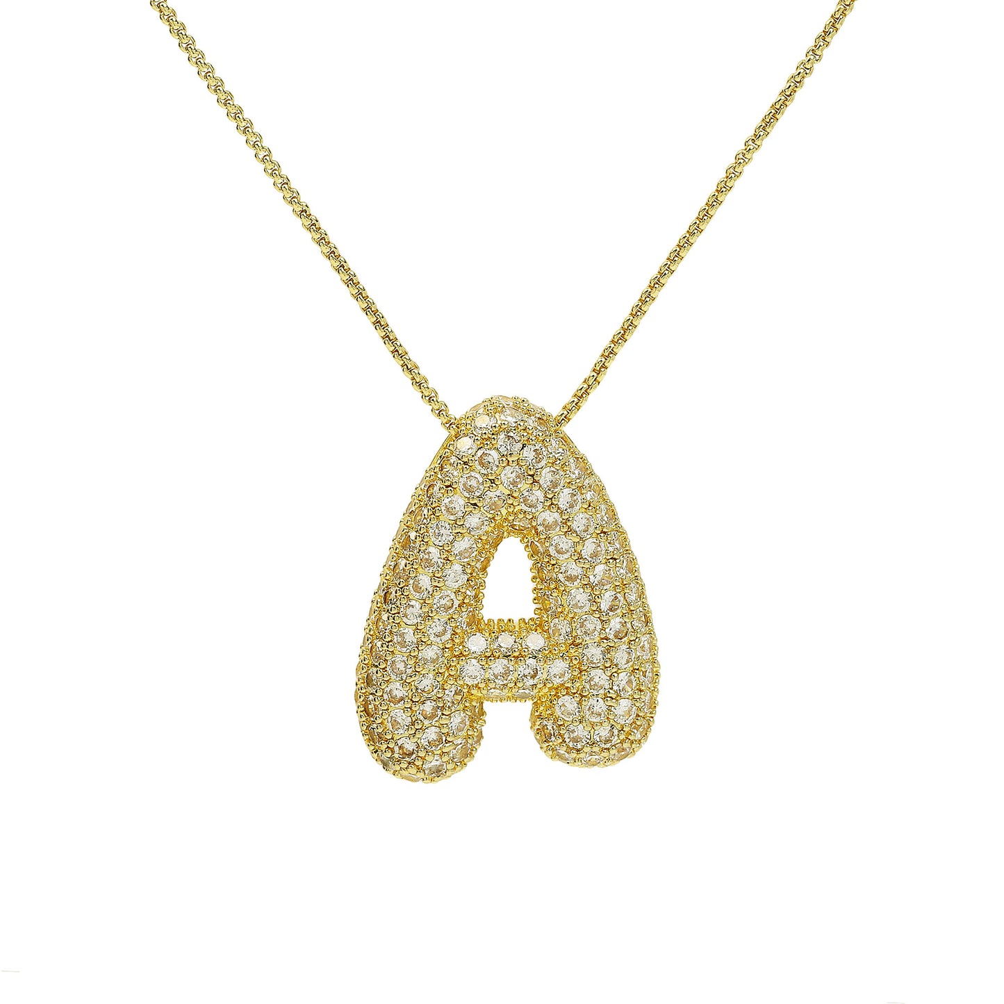 Iced Jumbo Letter Necklace