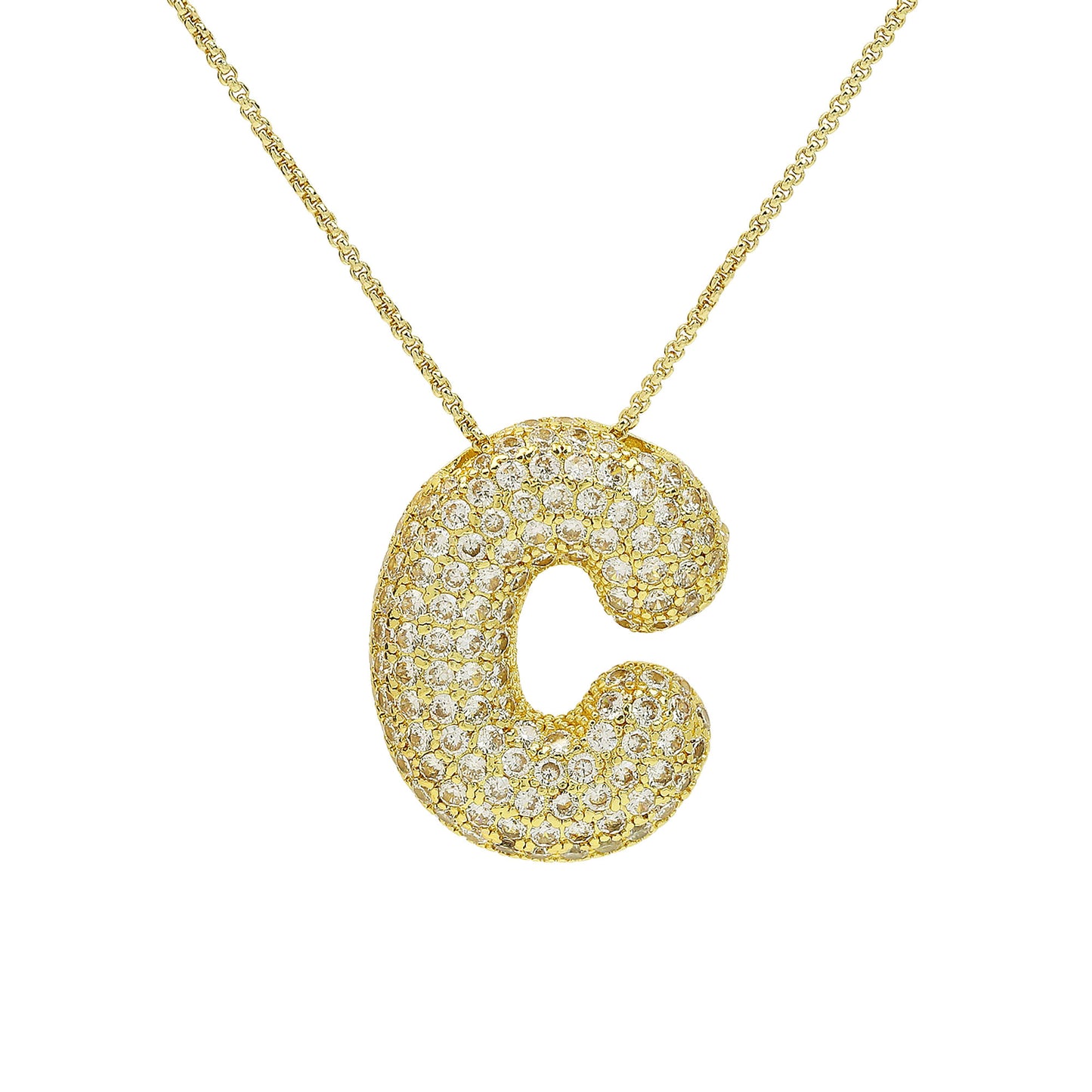 Iced Jumbo Letter Necklace