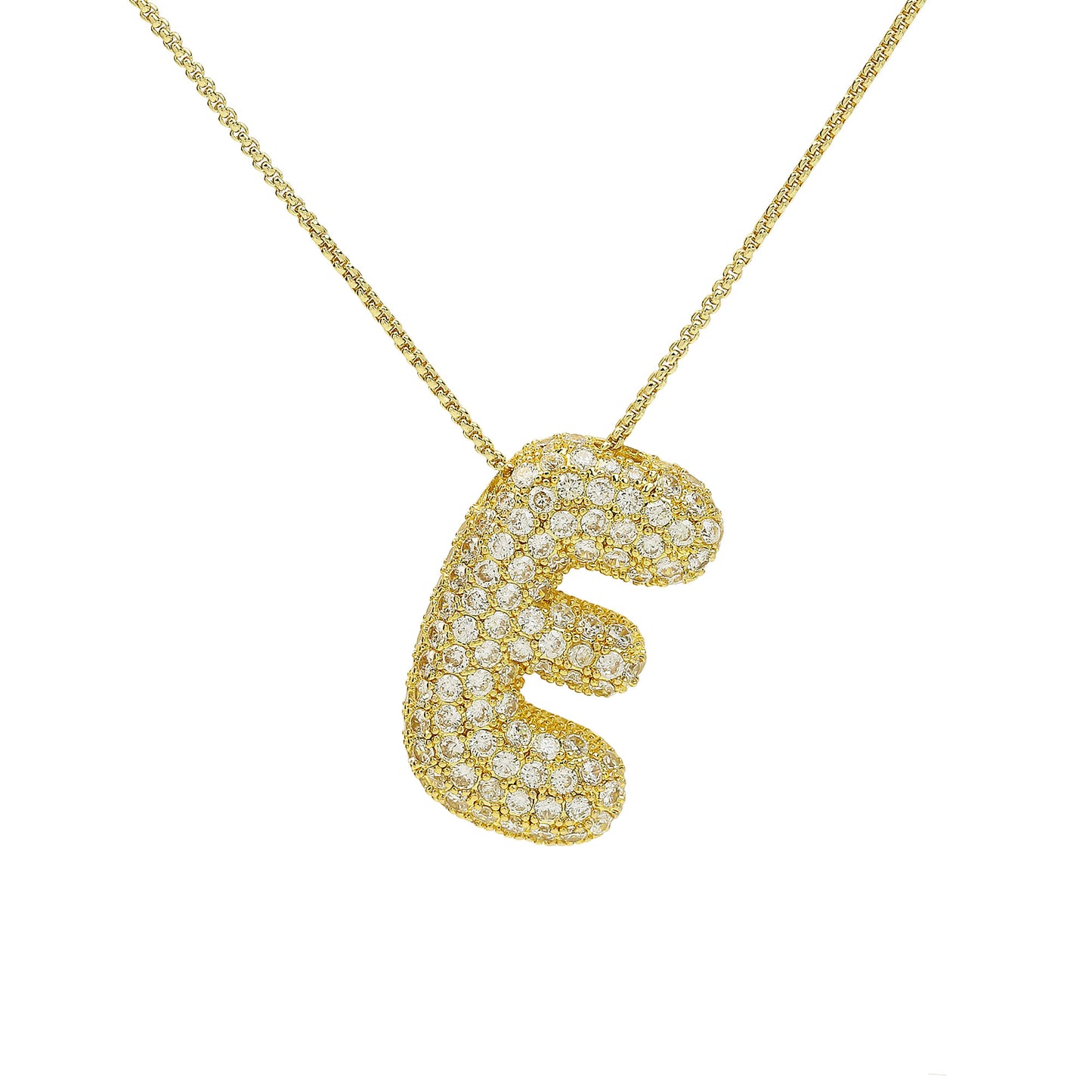 Iced Jumbo Letter Necklace