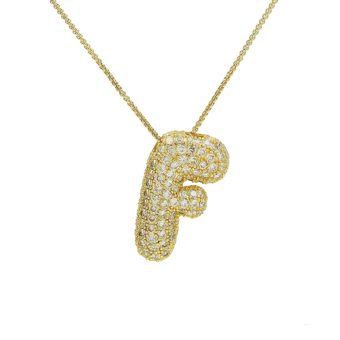 Iced Jumbo Letter Necklace