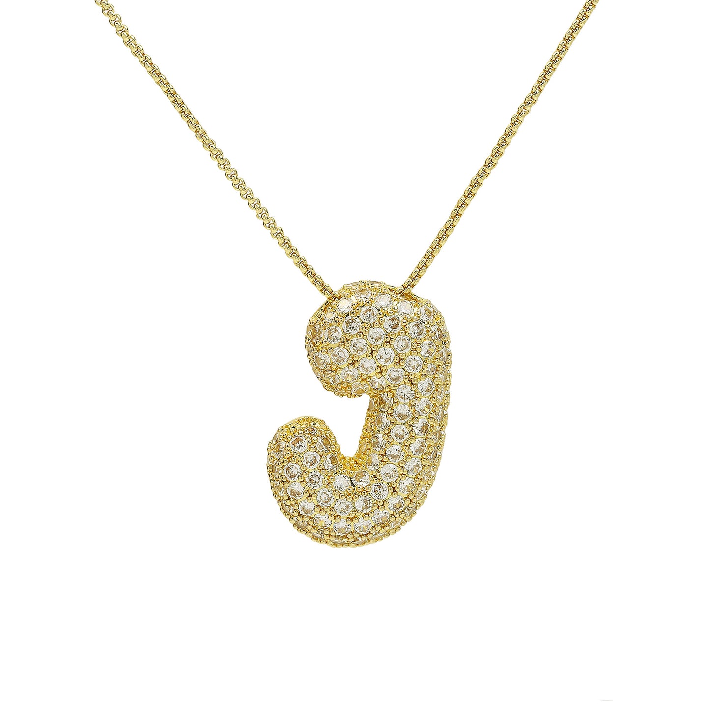 Iced Jumbo Letter Necklace