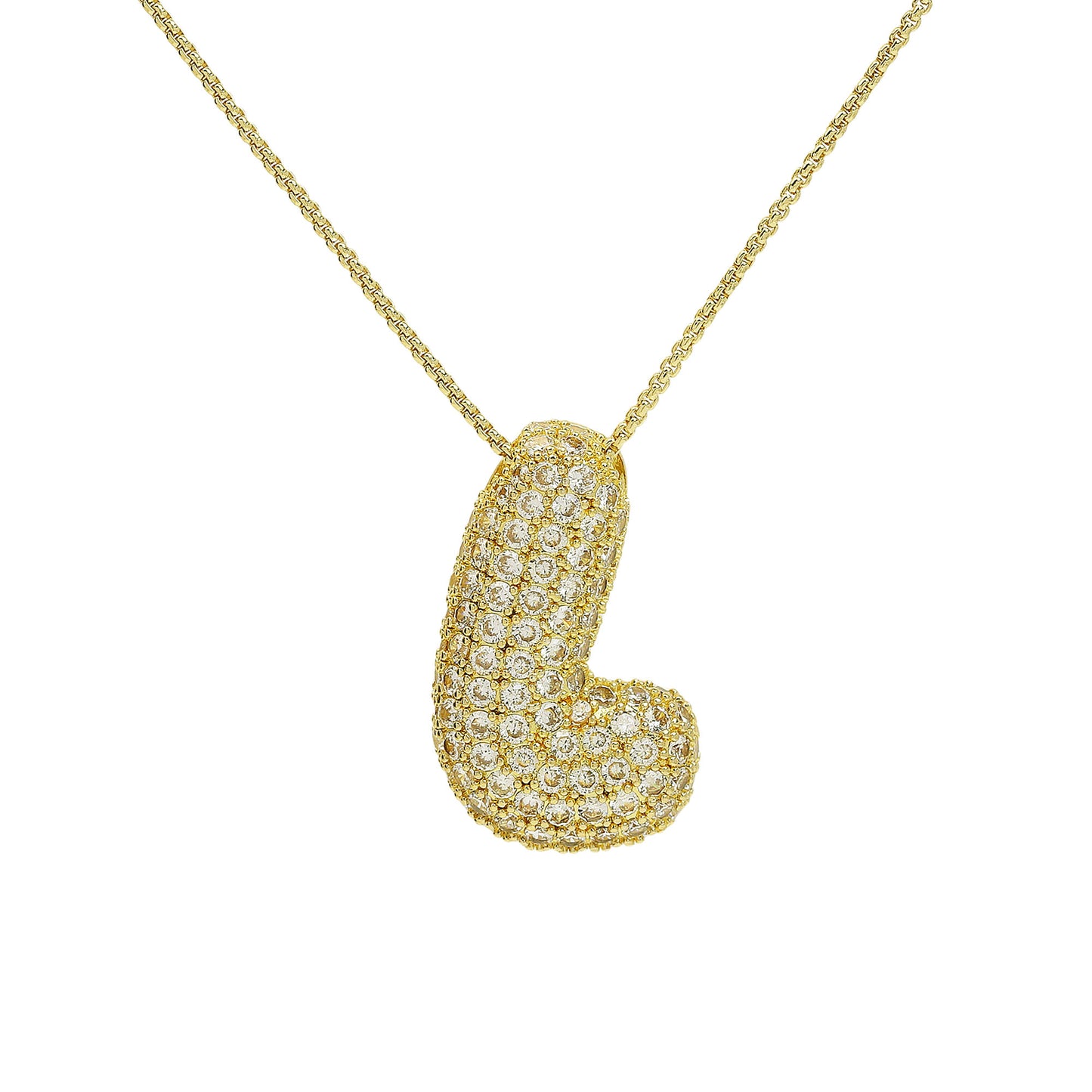 Iced Jumbo Letter Necklace