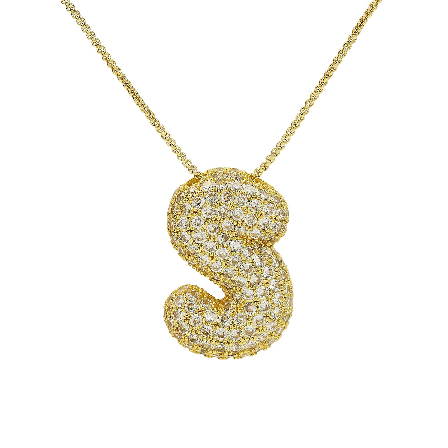 Iced Jumbo Letter Necklace