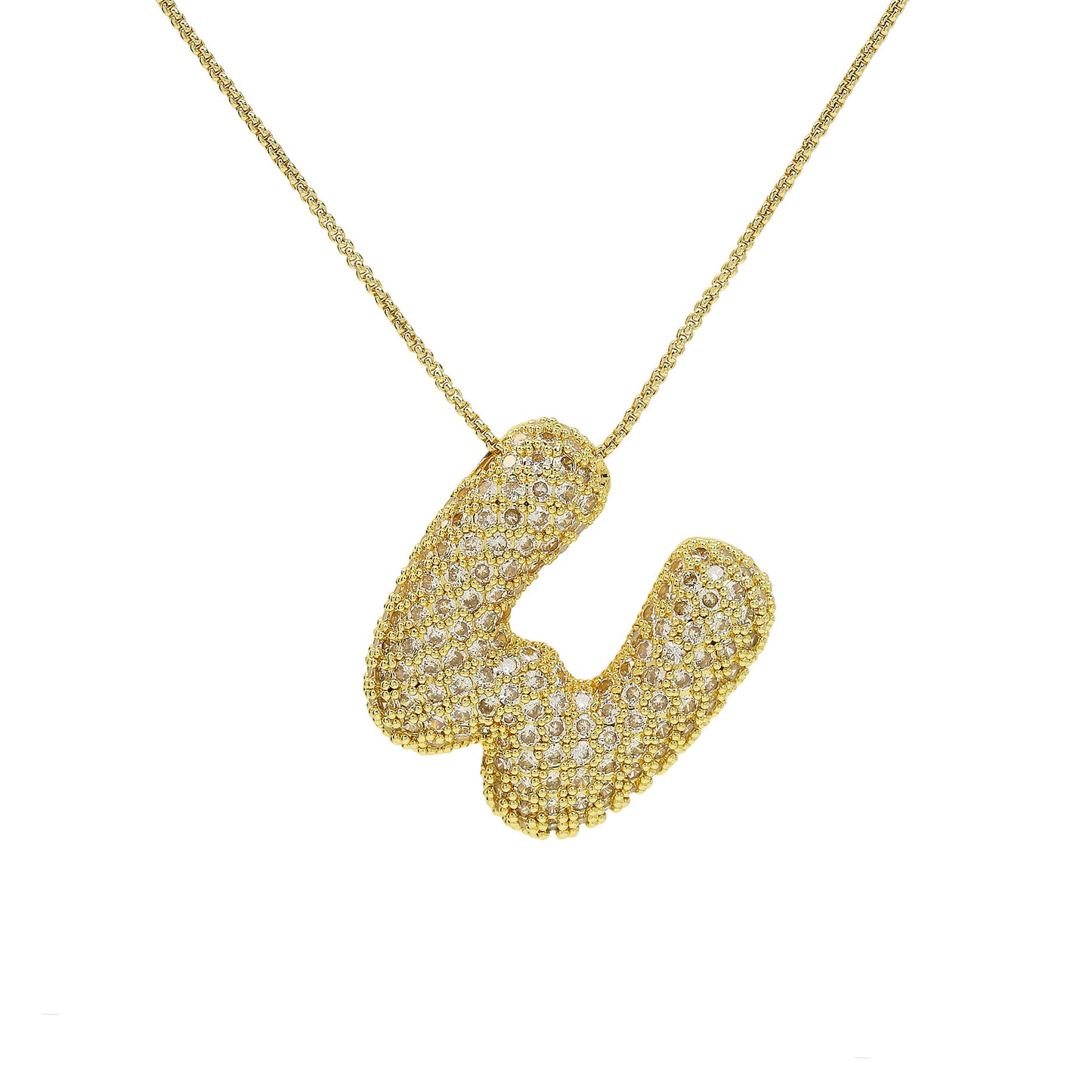 Iced Jumbo Letter Necklace