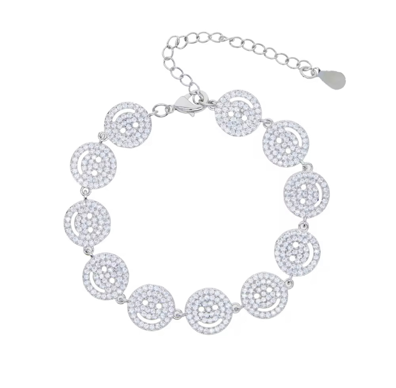 Silver Smiley Bracelet