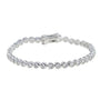 Silver Heart Tennis Bracelet
