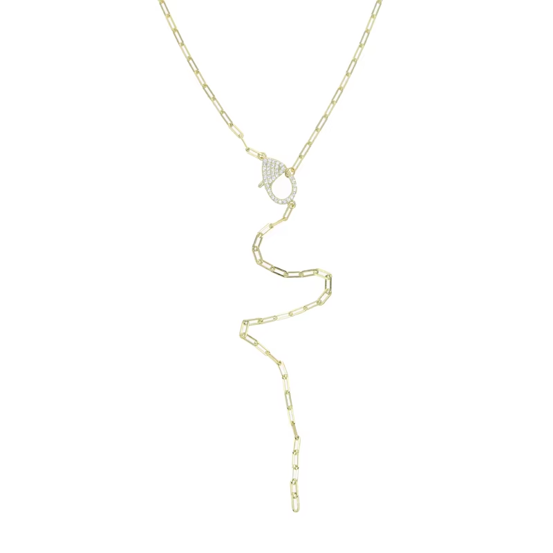 Paperclip Dropdown Necklace