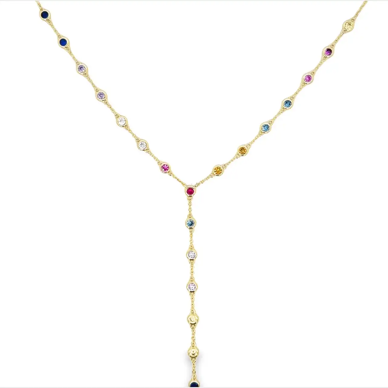 Rainbow Dropdown Necklace