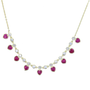 Red Heart Drop Necklace