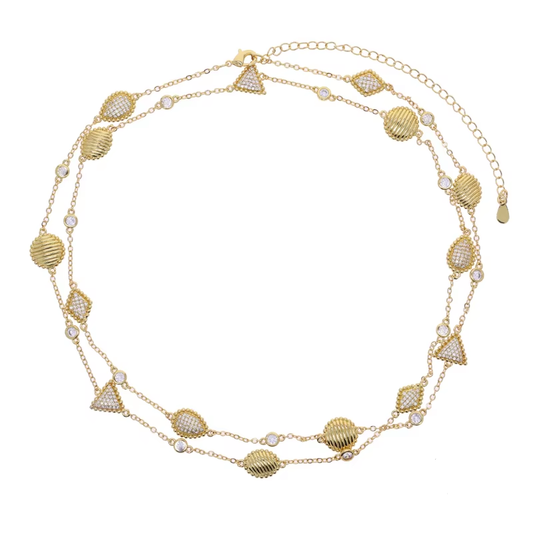 Layered Shapes Necklace