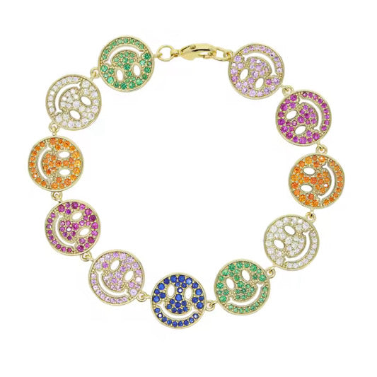 Colored Smiley Bracelet