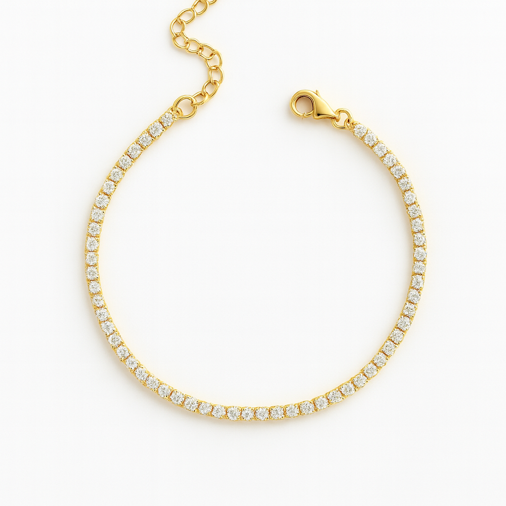 Thin Tennis Bracelet