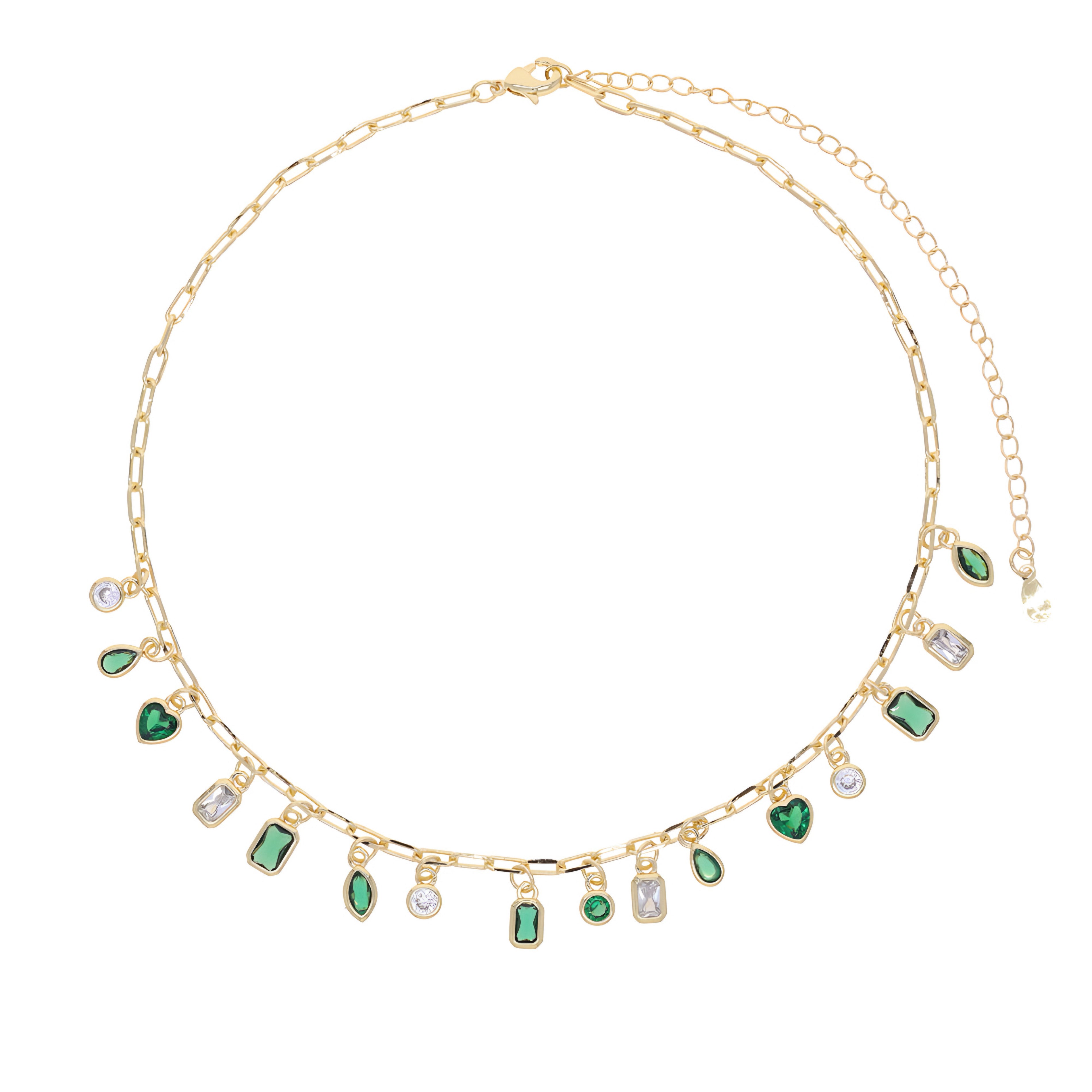 Green Charm Necklace