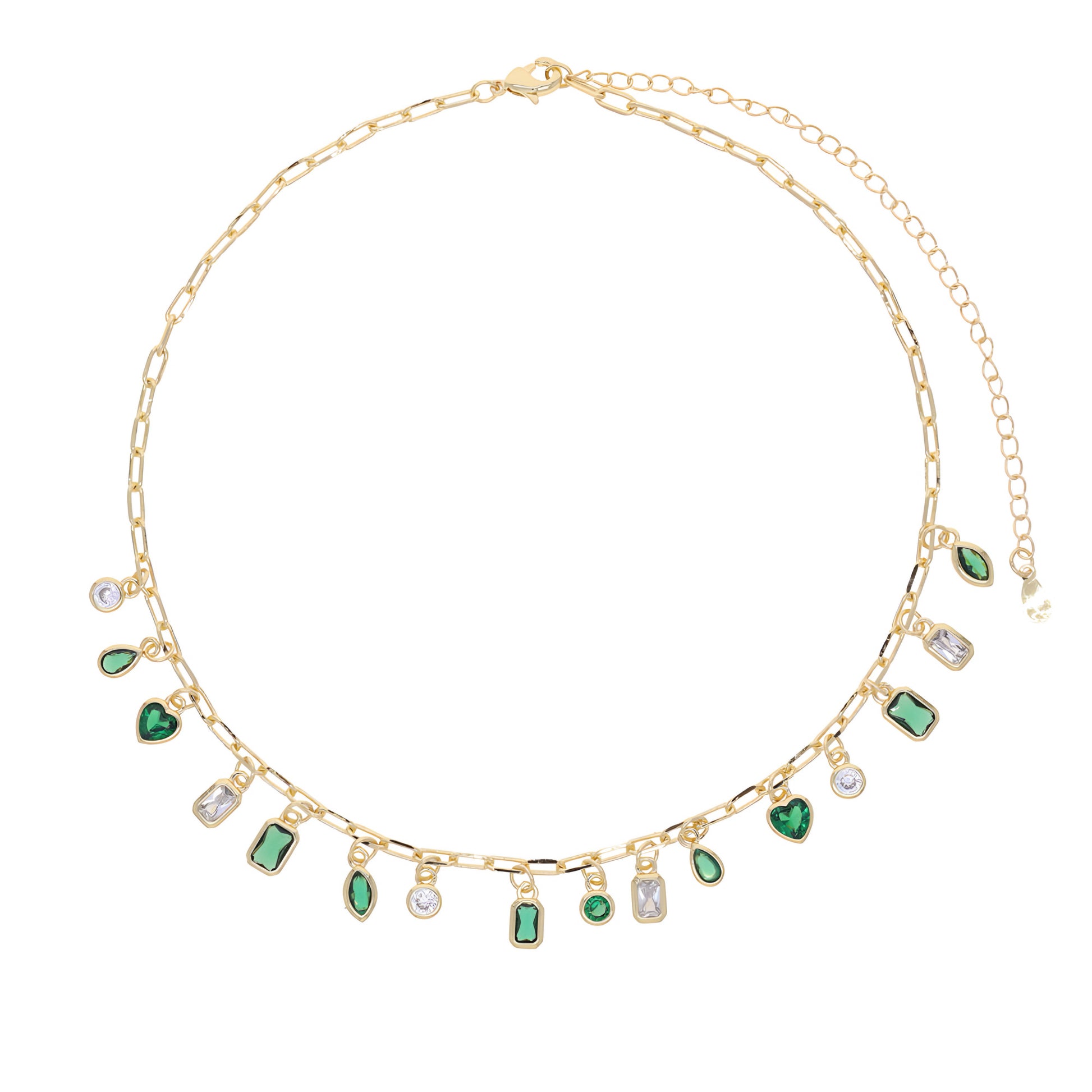 Green Charm Necklace