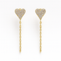Heart Chain Earrings