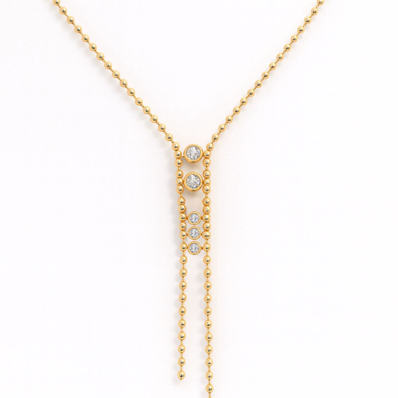 Beads Dropdown Necklace