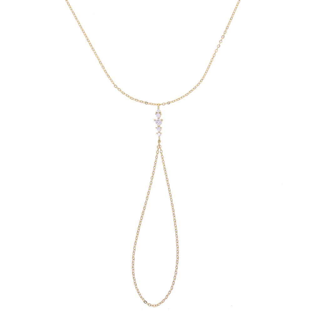Crystal hand chain