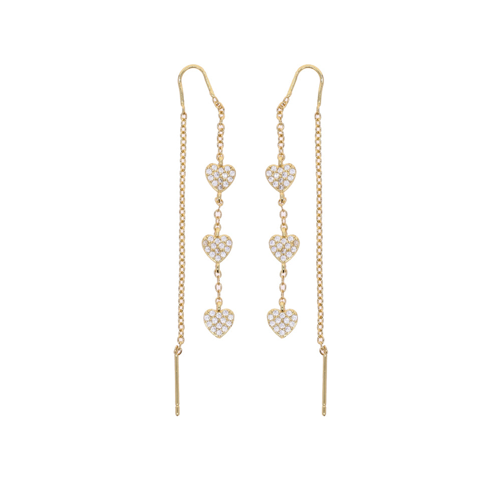 Heart Drop Earrings