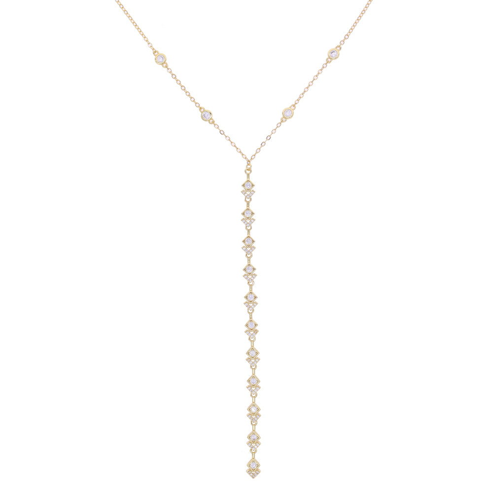 Geometric Dropdown Necklace