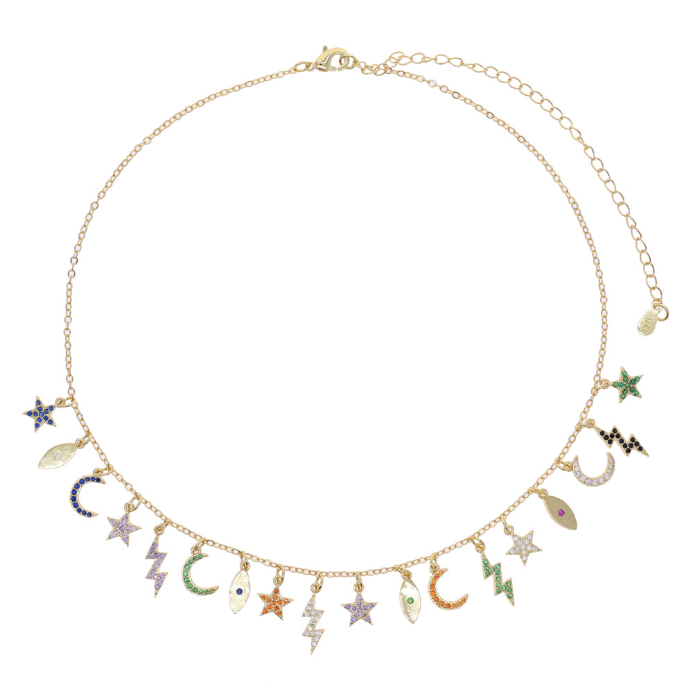 Falling Charms Necklace