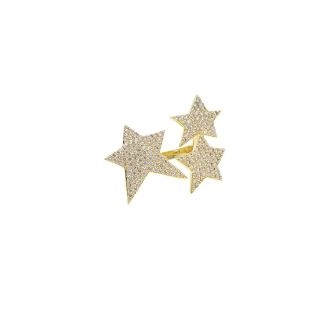 Triple Star Ring