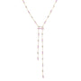 Pink Double Dropdown Necklace